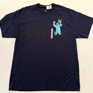 NWT Disney Pixar Monsters University Unisex X-Large Navy Blue Graphic Tee